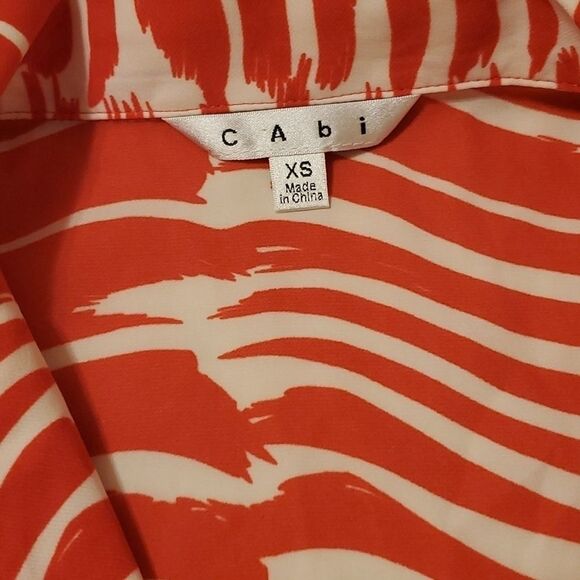 Cabi drop waist brushstroke midi dress size XS - Picture 9 of 12